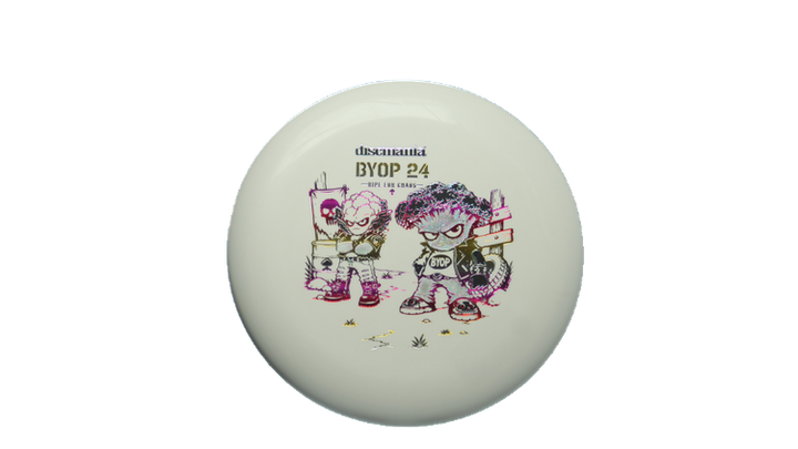 Discmania 2026 BYOP Toxic Crowns Flex 2 D-Line P1X Putter Front View