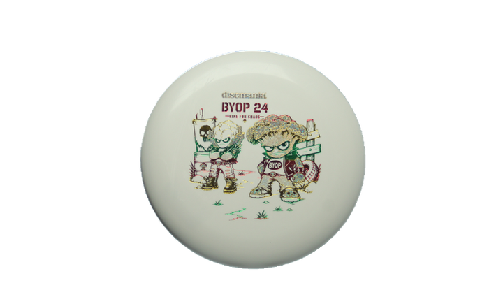Discmania 2026 BYOP Toxic Crowns Flex 2 D-Line P1X Putter Front View