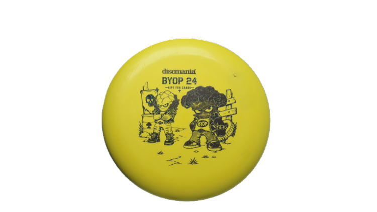 Discmania 2026 BYOP Toxic Crowns Flex 2 D-Line P1X Putter Front View