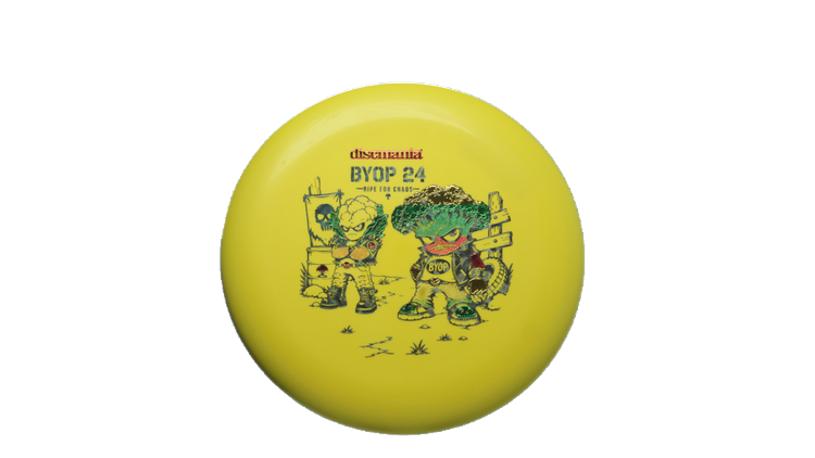 Discmania 2026 BYOP Toxic Crowns Flex 2 D-Line P1X Putter Front View