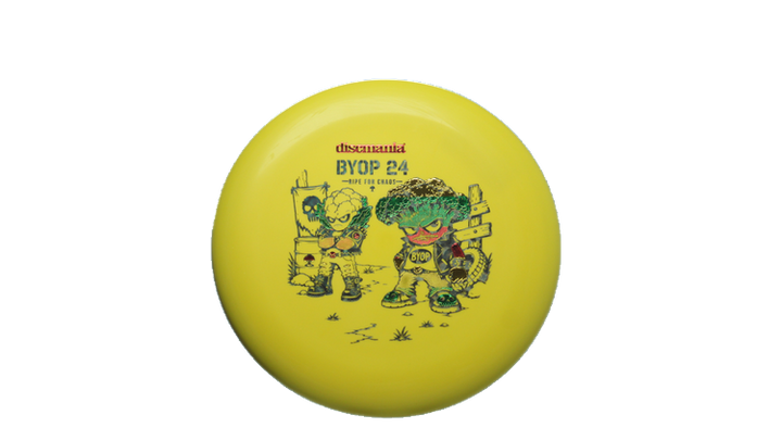 Discmania 2026 BYOP Toxic Crowns Flex 2 D-Line P1X Putter Front View