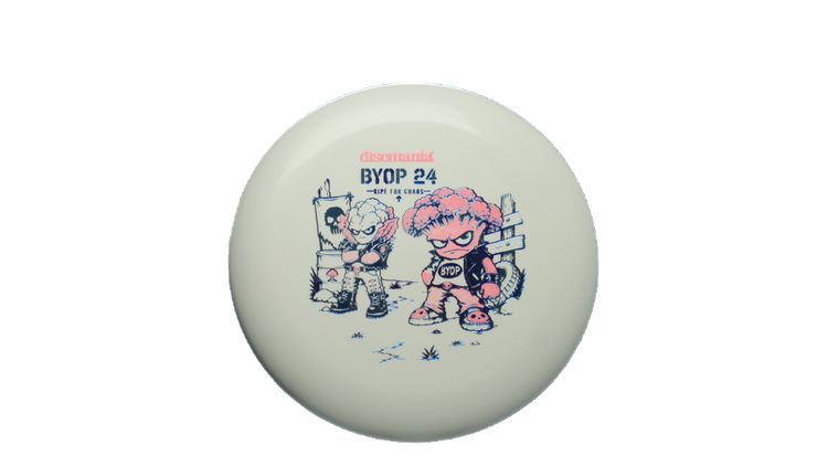 Discmania 2026 BYOP Toxic Crowns Flex 2 D-Line P1X Putter Front View
