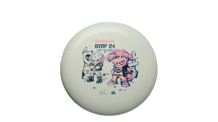 Discmania 2026 BYOP Toxic Crowns Flex 2 D-Line P1X Putter Front View