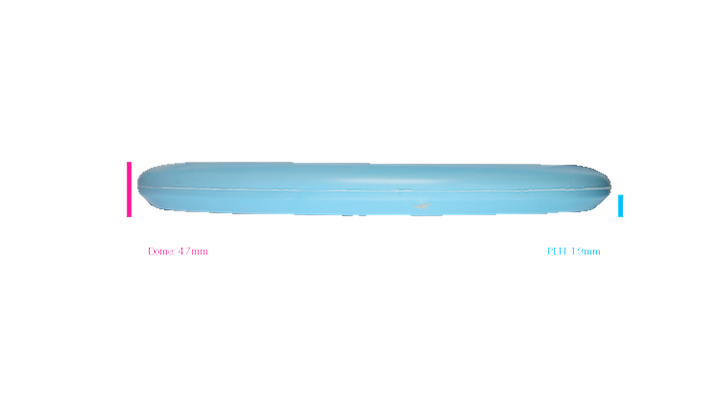 Discmania 2026 BYOP Toxic Crowns Flex 2 Swirl D-Line P2 Putter Profile View