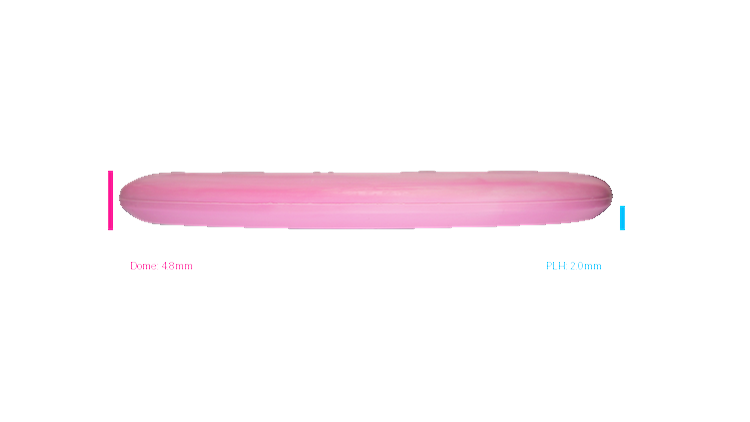 Discmania 2026 BYOP Toxic Crowns Flex 2 Swirl D-Line P2 Putter Profile View