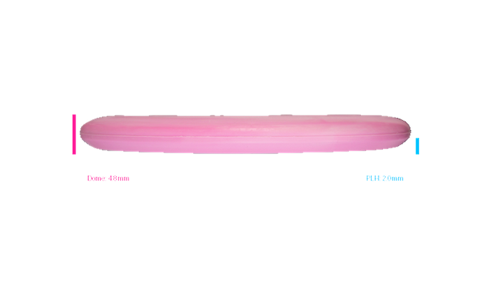 Discmania 2026 BYOP Toxic Crowns Flex 2 Swirl D-Line P2 Putter Profile View