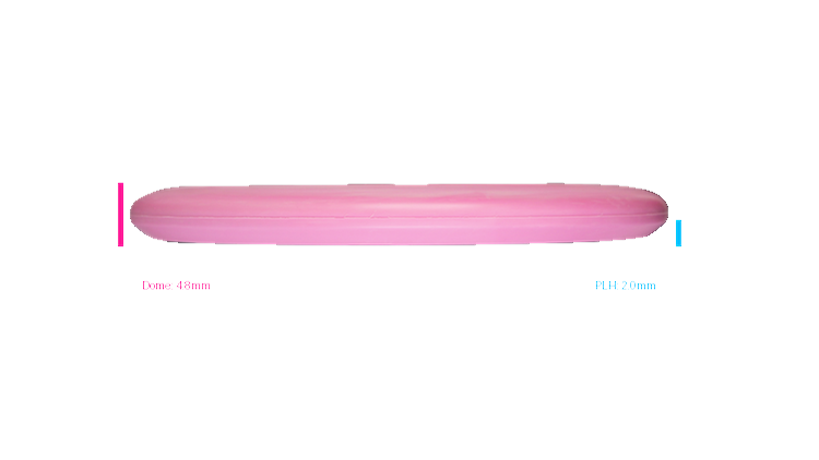 Discmania 2026 BYOP Toxic Crowns Flex 2 Swirl D-Line P2 Putter Profile View