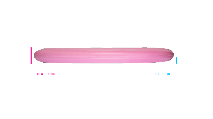 Discmania 2026 BYOP Toxic Crowns Flex 2 Swirl D-Line P2 Putter Profile View
