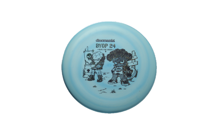 Discmania 2026 BYOP Toxic Crowns Flex 2 Swirl D-Line P2 Putter Front View