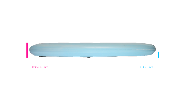 Discmania 2026 BYOP Toxic Crowns Flex 2 Swirl D-Line P2 Putter Profile View