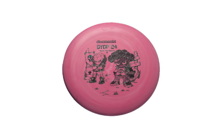 Discmania 2026 BYOP Toxic Crowns Flex 2 Swirl D-Line P2 Putter Front View