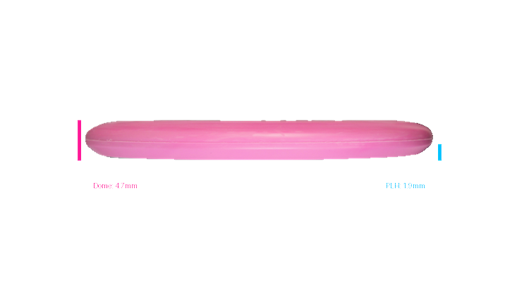 Discmania 2026 BYOP Toxic Crowns Flex 2 Swirl D-Line P2 Putter Profile View