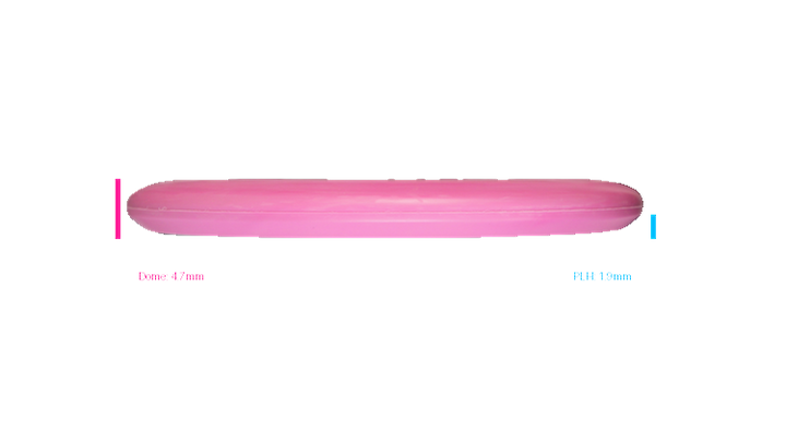 Discmania 2026 BYOP Toxic Crowns Flex 2 Swirl D-Line P2 Putter Profile View