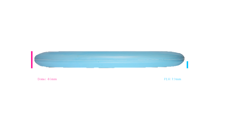 Discmania 2026 BYOP Toxic Crowns Flex 2 Swirl D-Line P2 Putter Profile View