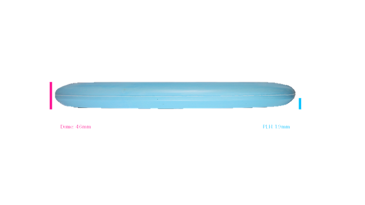 Discmania 2026 BYOP Toxic Crowns Flex 2 Swirl D-Line P2 Putter Profile View