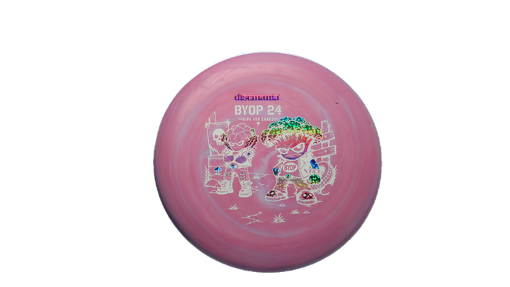 Discmania 2026 BYOP Toxic Crowns Flex 2 Swirl D-Line P2 Putter Front View