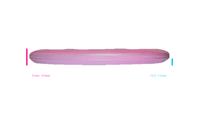 Discmania 2026 BYOP Toxic Crowns Flex 2 Swirl D-Line P2 Putter Profile View