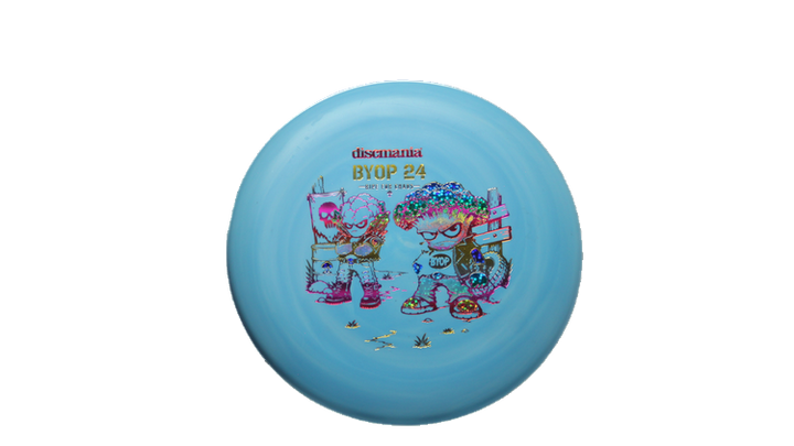 Discmania 2026 BYOP Toxic Crowns Flex 2 Swirl D-Line P2 Putter Front View