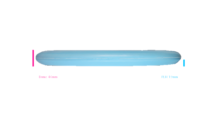 Discmania 2026 BYOP Toxic Crowns Flex 2 Swirl D-Line P2 Putter Profile View
