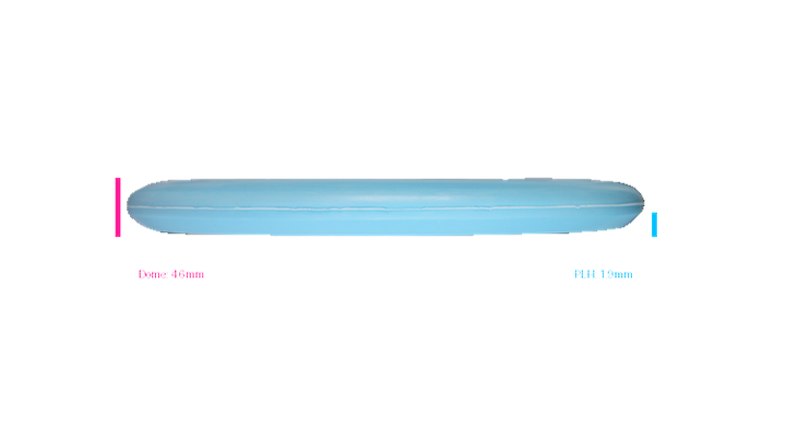 Discmania 2026 BYOP Toxic Crowns Flex 2 Swirl D-Line P2 Putter Profile View