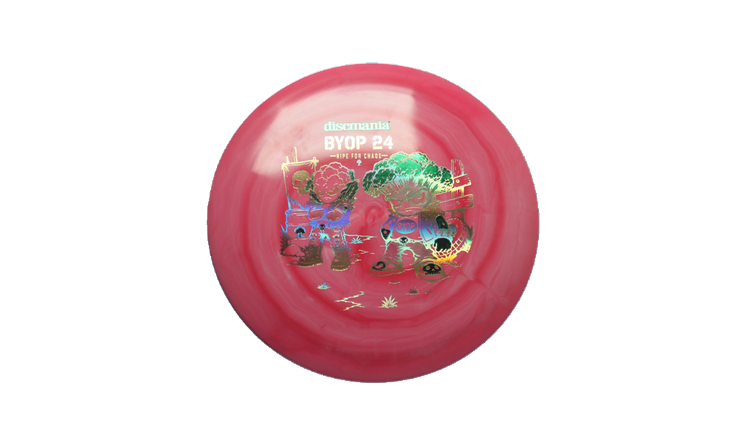 Discmania 2026 BYOP Toxic Crowns Swirl S-Line DD1 Distance Driver Front View