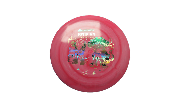 Discmania 2026 BYOP Toxic Crowns Swirl S-Line DD1 Distance Driver Front View