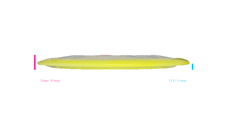 Discmania 2026 BYOP Toxic Crowns Glow Horizon C-Line DD1 Distance Driver Profile View