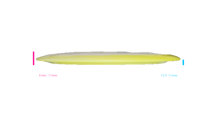 Discmania 2026 BYOP Toxic Crowns Glow Horizon C-Line DD2 Distance Driver Profile View