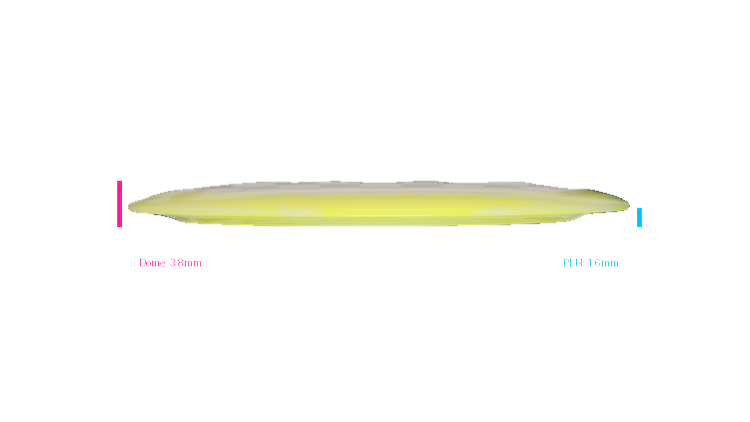 Discmania 2026 BYOP Toxic Crowns Glow Horizon C-Line DD2 Distance Driver Profile View