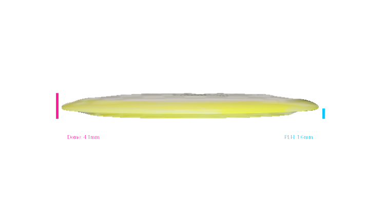 Discmania 2026 BYOP Toxic Crowns Glow Horizon C-Line DD2 Distance Driver Profile View