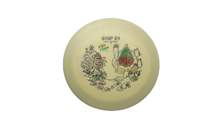 Pie Pan Discs 2026 BYOP Crop Wreckers Stick Butter Glow Hype Distance Driver Front View