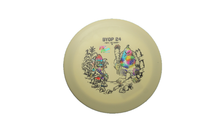 Pie Pan Discs 2026 BYOP Crop Wreckers Stick Butter Glow Hype Distance Driver Front View