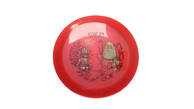 Pie Pan Discs 2026 BYOP Crop Wreckers Cherry Spire Distance Driver Front View