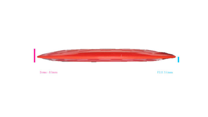 Pie Pan Discs 2026 BYOP Crop Wreckers Cherry Spire Distance Driver Profile View