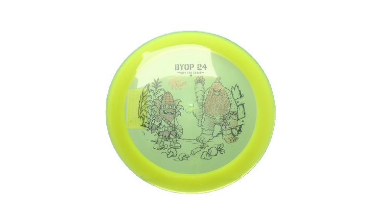 Pie Pan Discs 2026 BYOP Crop Wreckers Cherry Spire Distance Driver Front View
