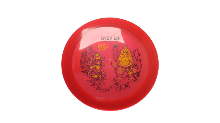 Pie Pan Discs 2026 BYOP Crop Wreckers Cherry Spire Distance Driver Front View