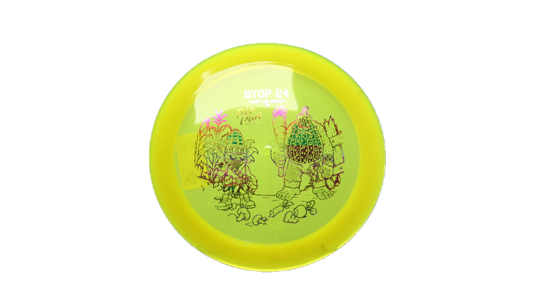 Pie Pan Discs 2026 BYOP Crop Wreckers Cherry Spire Distance Driver Front View