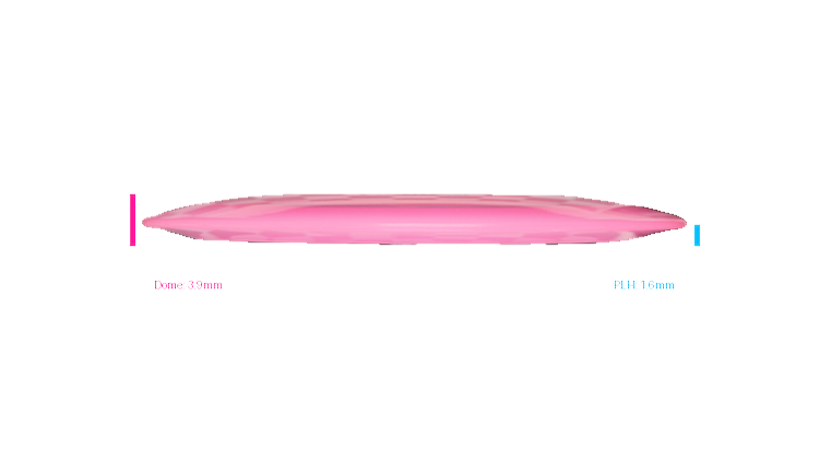Pie Pan Discs 2026 BYOP Crop Wreckers Cherry Hype Distance Driver Profile View