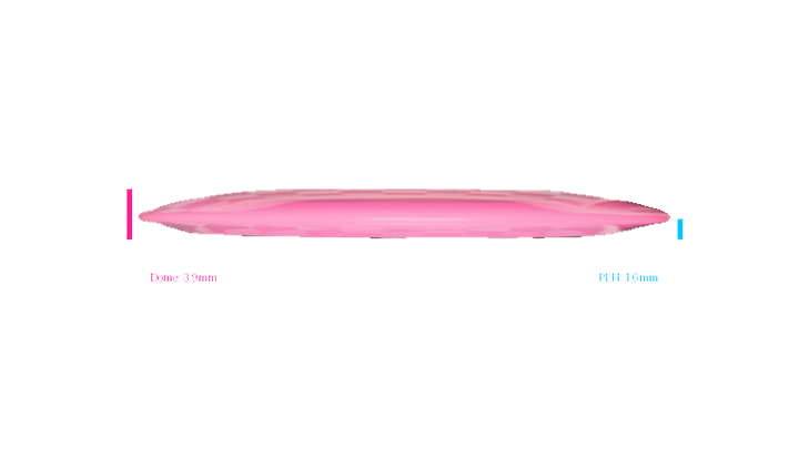 Pie Pan Discs 2026 BYOP Crop Wreckers Cherry Hype Distance Driver Profile View