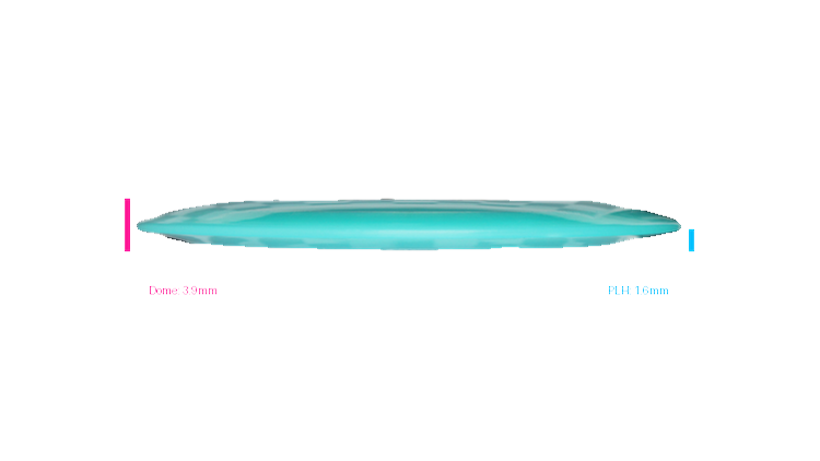 Pie Pan Discs 2026 BYOP Crop Wreckers Cherry Hype Distance Driver Profile View