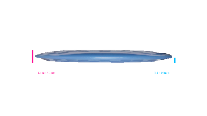 Pie Pan Discs 2026 BYOP Crop Wreckers Cherry Hype Distance Driver Profile View