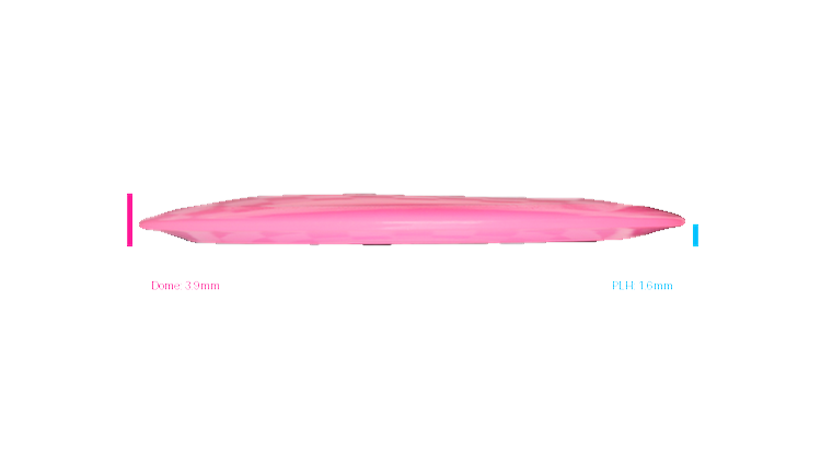Pie Pan Discs 2026 BYOP Crop Wreckers Cherry Hype Distance Driver Profile View