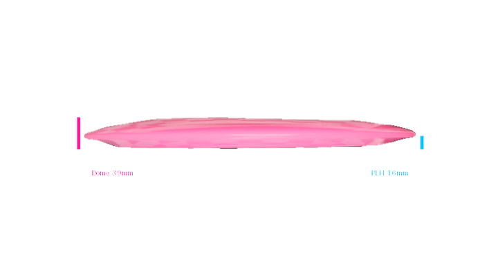 Pie Pan Discs 2026 BYOP Crop Wreckers Cherry Hype Distance Driver Profile View