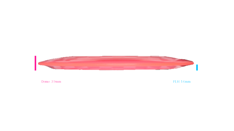 Pie Pan Discs 2026 BYOP Crop Wreckers Cherry Hype Distance Driver Profile View