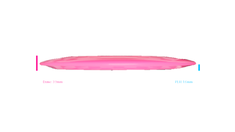 Pie Pan Discs 2026 BYOP Crop Wreckers Cherry Hype Distance Driver Profile View