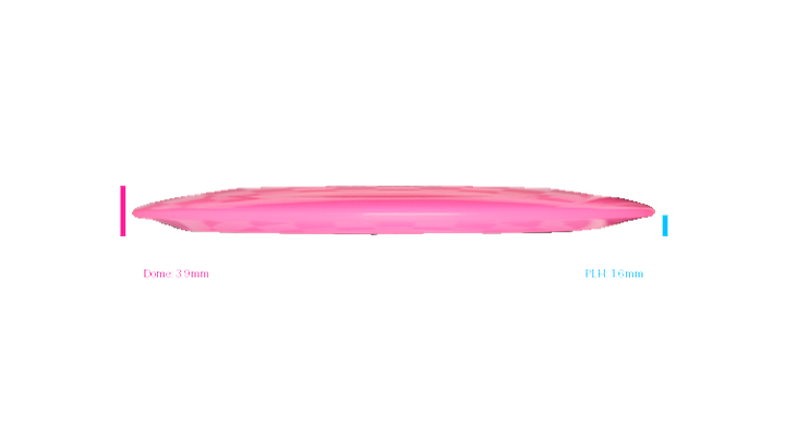 Pie Pan Discs 2026 BYOP Crop Wreckers Cherry Hype Distance Driver Profile View
