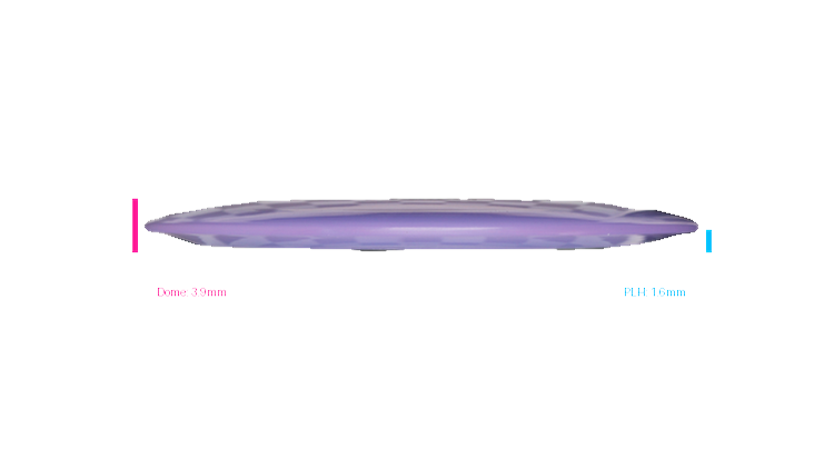 Pie Pan Discs 2026 BYOP Crop Wreckers Cherry Hype Distance Driver Profile View