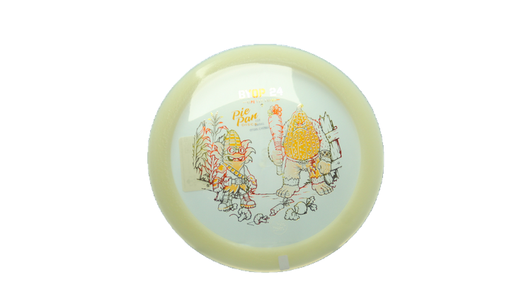 Pie Pan Discs 2026 BYOP Crop Wreckers Pre-Release Cherry Glow Hype Distance Driver Front View