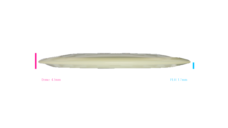 Pie Pan Discs 2026 BYOP Crop Wreckers Pre-Release Cherry Glow Hype Distance Driver Profile View