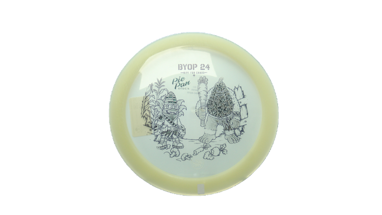 Pie Pan Discs 2026 BYOP Crop Wreckers Pre-Release Cherry Glow Hype Distance Driver Front View